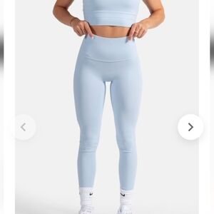 Vitae Apparel Ultra Free Seamless Leggings Pastel Mist Blue 28" Sz S NWT